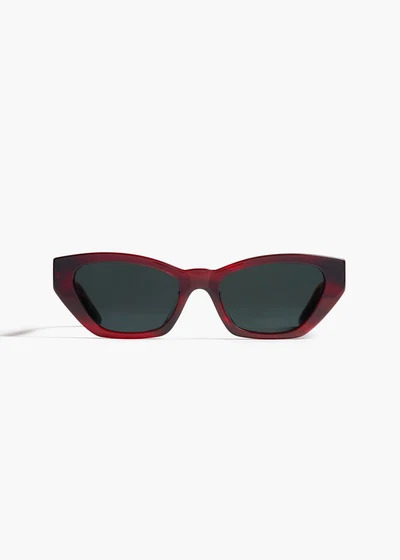 aokiboutique x Oliver Peoples 1961C in Bordeaux Bark and Grey FRONT VIEW