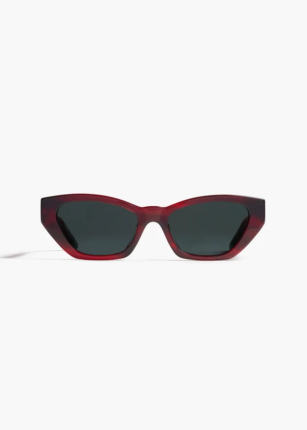 aokiboutique x Oliver Peoples 1961C in Bordeaux Bark and Grey FRONT VIEW