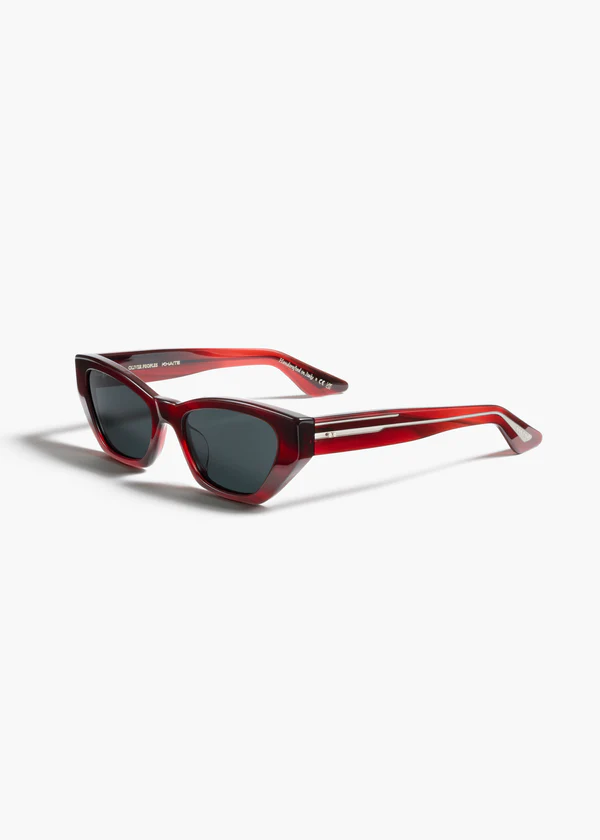 aokiboutique x Oliver Peoples 1961C in Bordeaux Bark and Grey SIDE VIEW