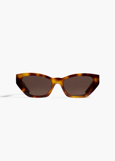 aokiboutique x Oliver Peoples 1961C in Dark Mahogany and Brown FRONT VIEW