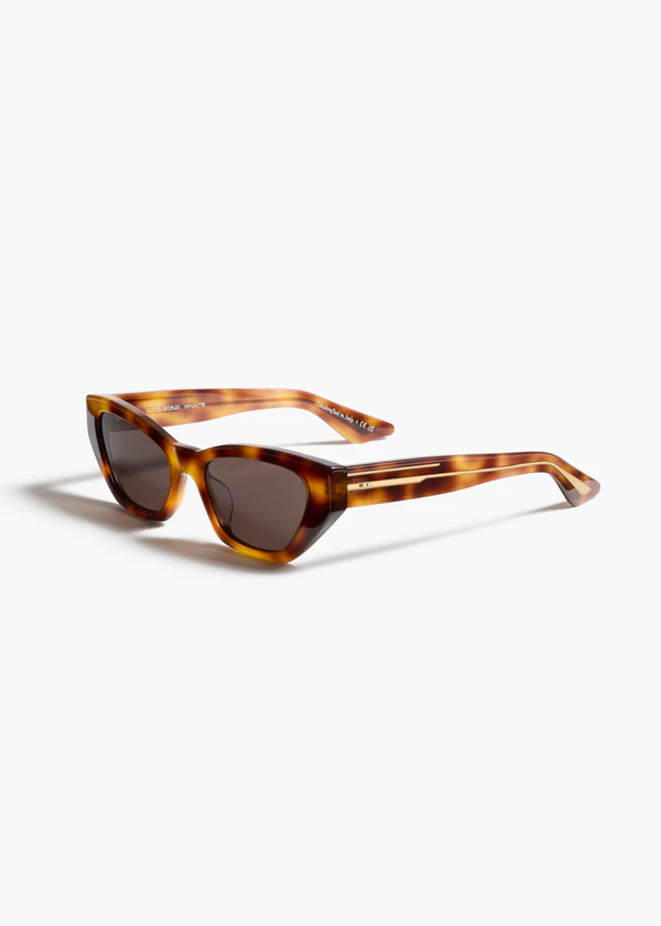 aokiboutique x Oliver Peoples 1961C in Dark Mahogany and Brown SIDE VIEW