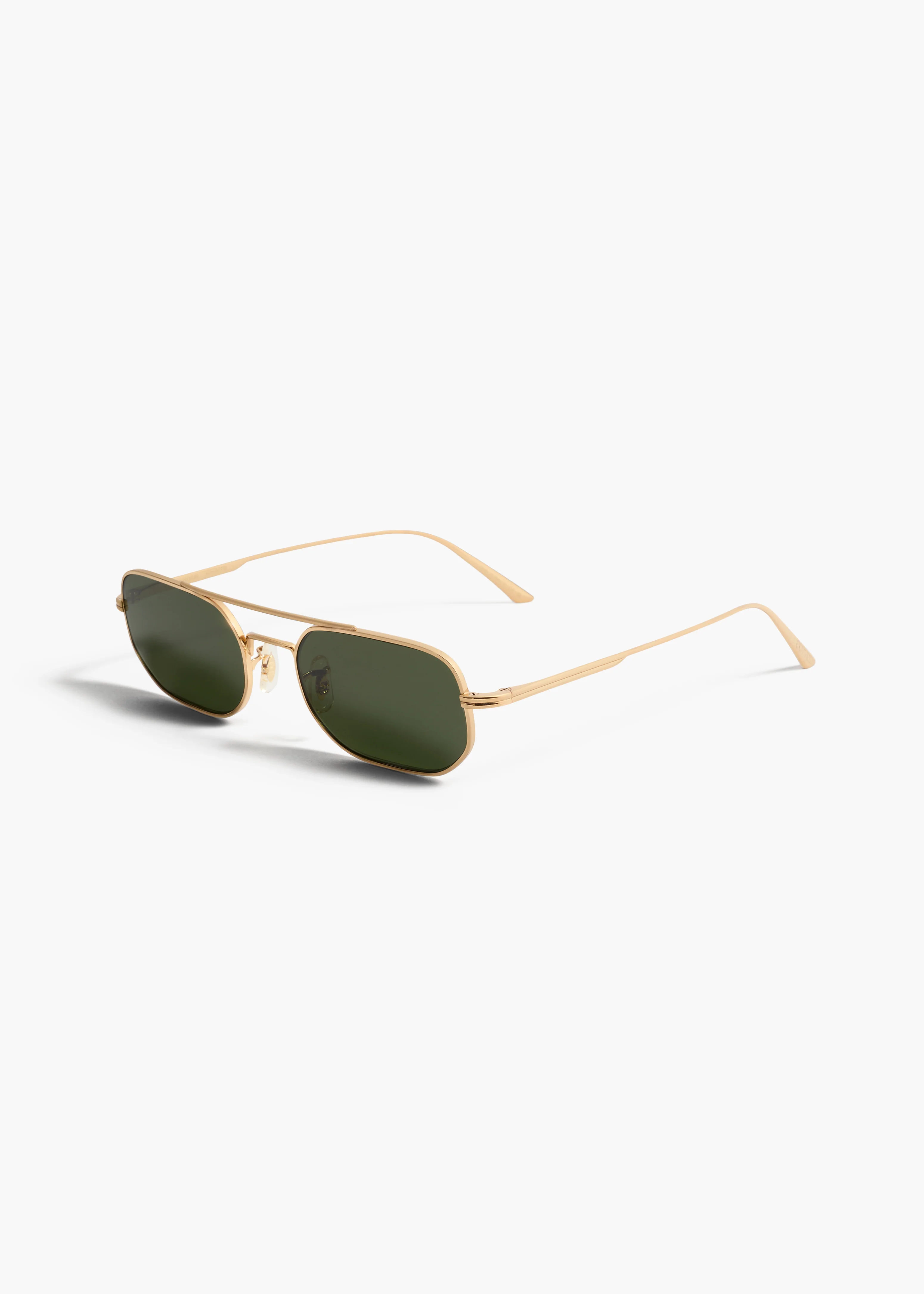 aokiboutique x Oliver Peoples 1989C in Gold and Green Side View
