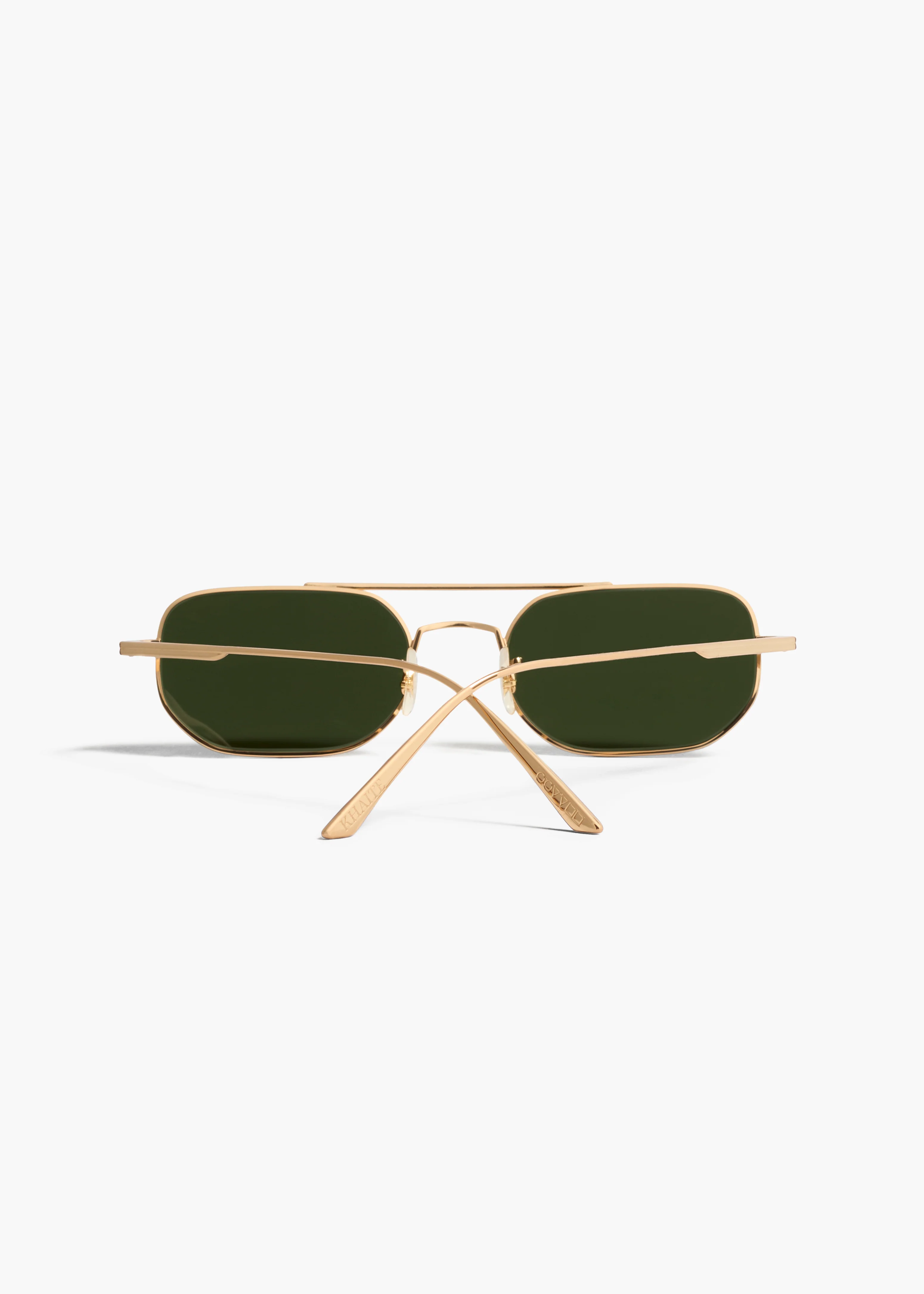 aokiboutique x Oliver Peoples 1989C in Gold and Green Back View