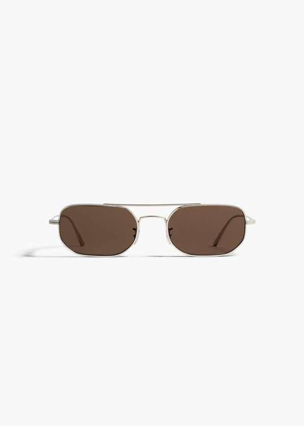 aokiboutique x Oliver Peoples 1989C in Silver and Grey FRONT VIEW