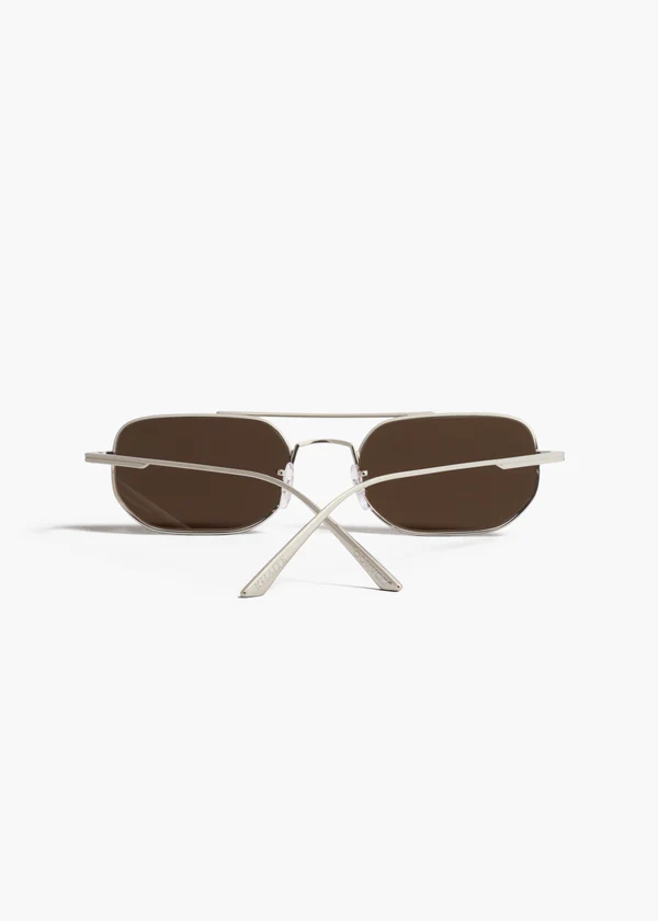aokiboutique x Oliver Peoples 1989C in Silver and Grey BACK SHOT