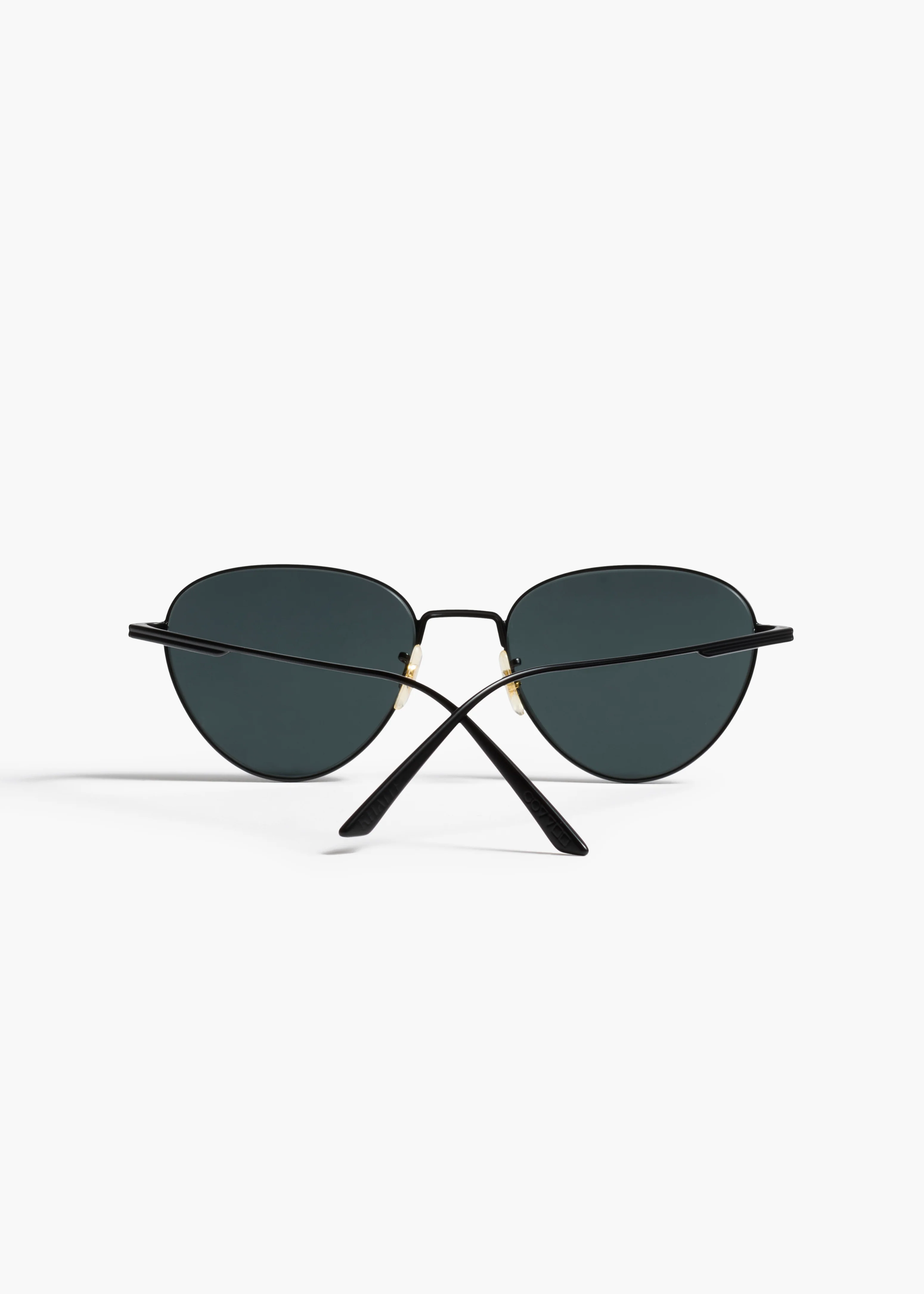 aokiboutique x Oliver Peoples 1991C in Matte Black and Grey BACK VIEW