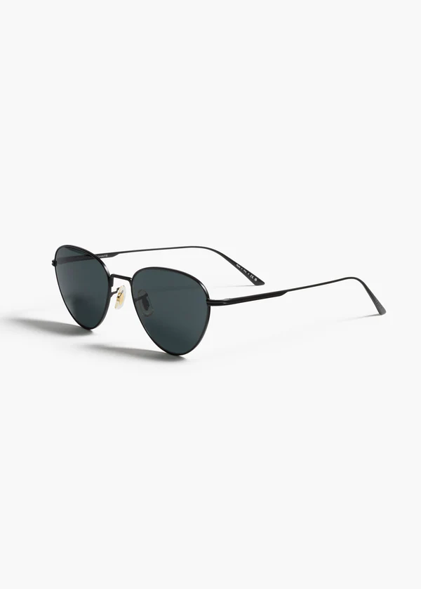 aokiboutique x Oliver Peoples 1991C in Matte Black and Grey SIDE VIEW