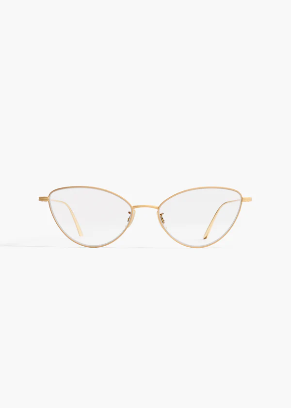 aokiboutique x Oliver Peoples 1998RX in Gold FRONT VIEW