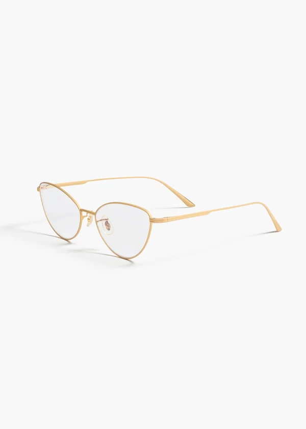 aokiboutique x Oliver Peoples 1998RX in Gold SIDE VIEW