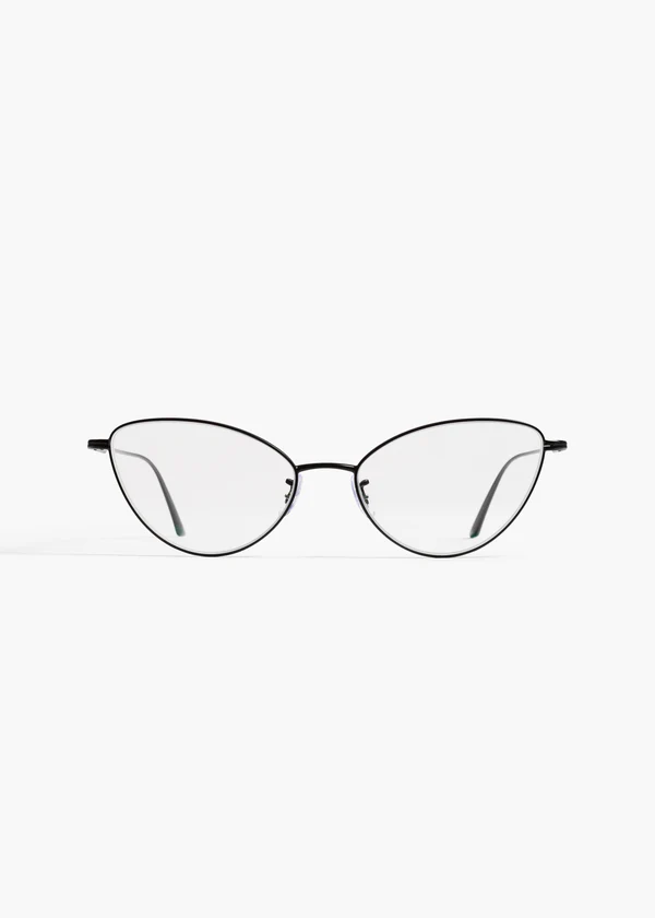 aokiboutique x Oliver Peoples 1998RX in Matte Black FRONT VIEW