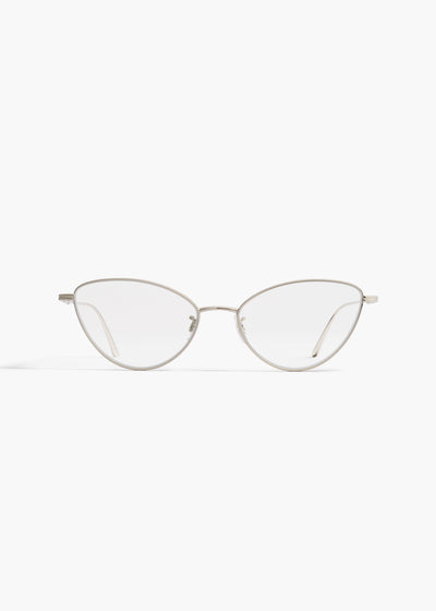 aokiboutique x Oliver Peoples 1998RX in Silver FRONT VIEW