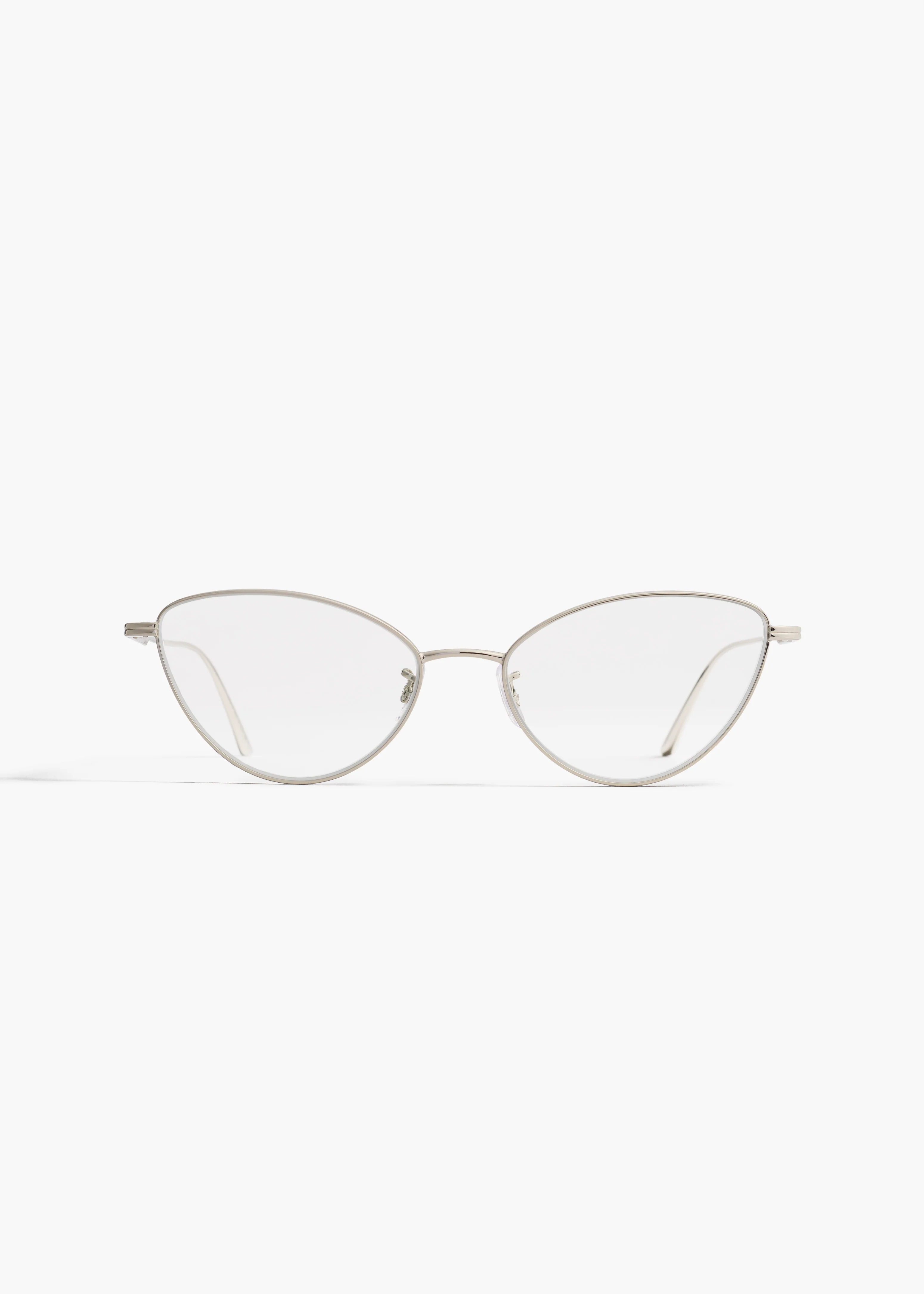 aokiboutique x Oliver Peoples 1998RX in Silver FRONT VIEW