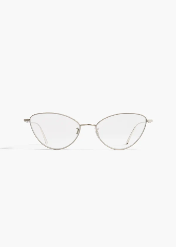 aokiboutique x Oliver Peoples 1998RX in Silver FRONT VIEW