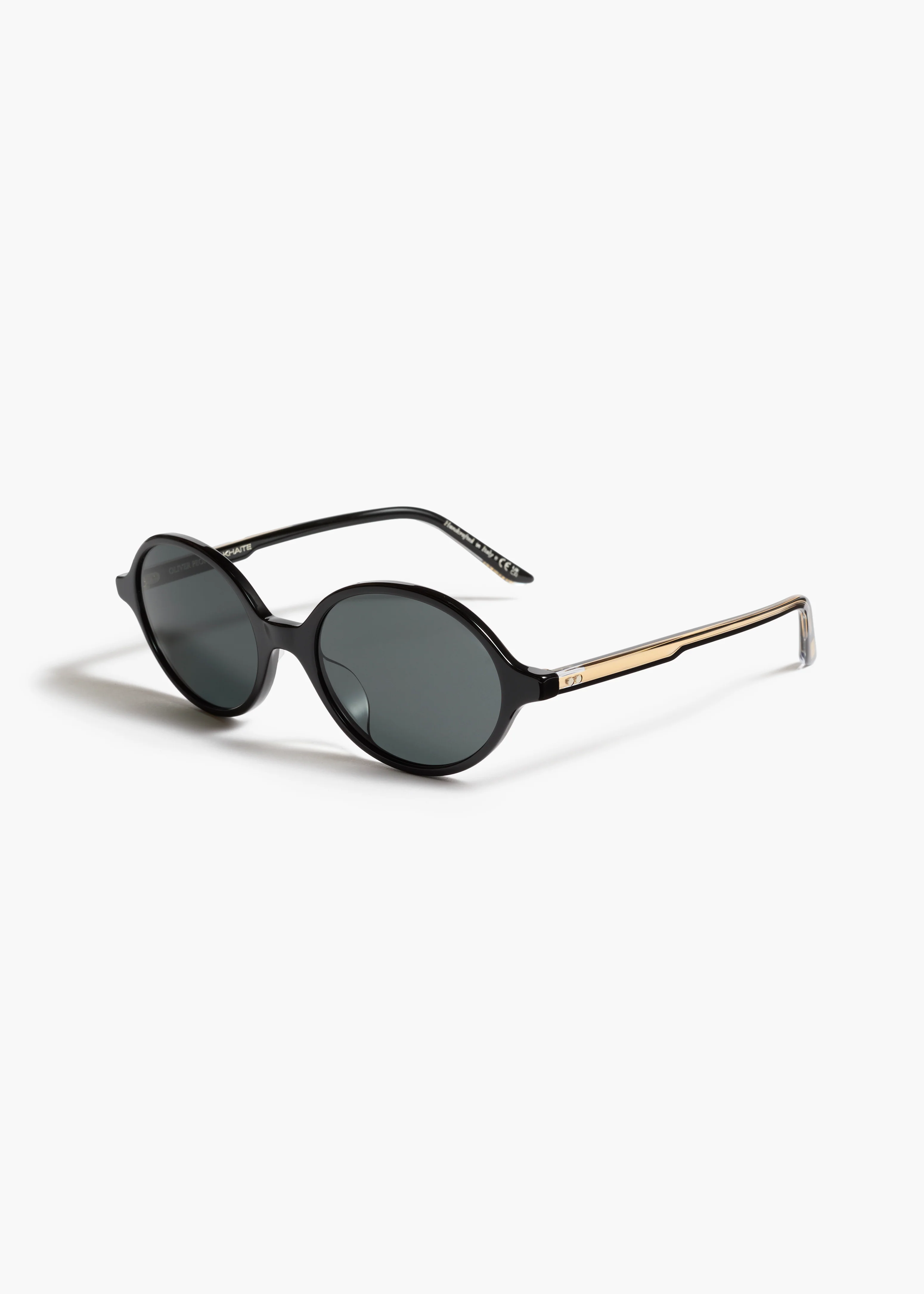 aokiboutique x Oliver Peoples 2000C in Black and Grey QUARTER VIEW