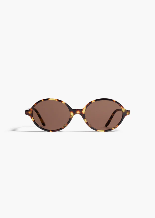 aokiboutique x Oliver Peoples 2000C in Vintage DTB and Brown FRONT VIEW