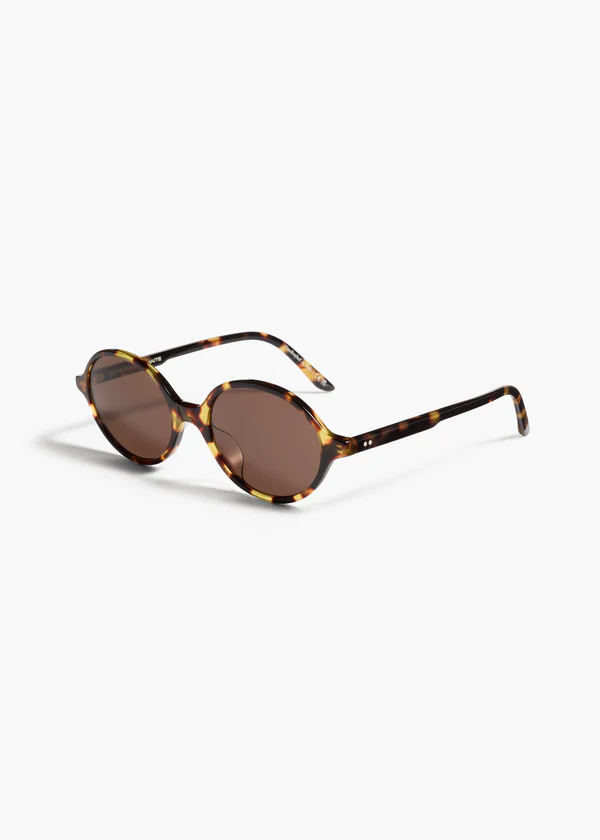 aokiboutique x Oliver Peoples 2000C in Vintage DTB and Brown QUARTER VIEW