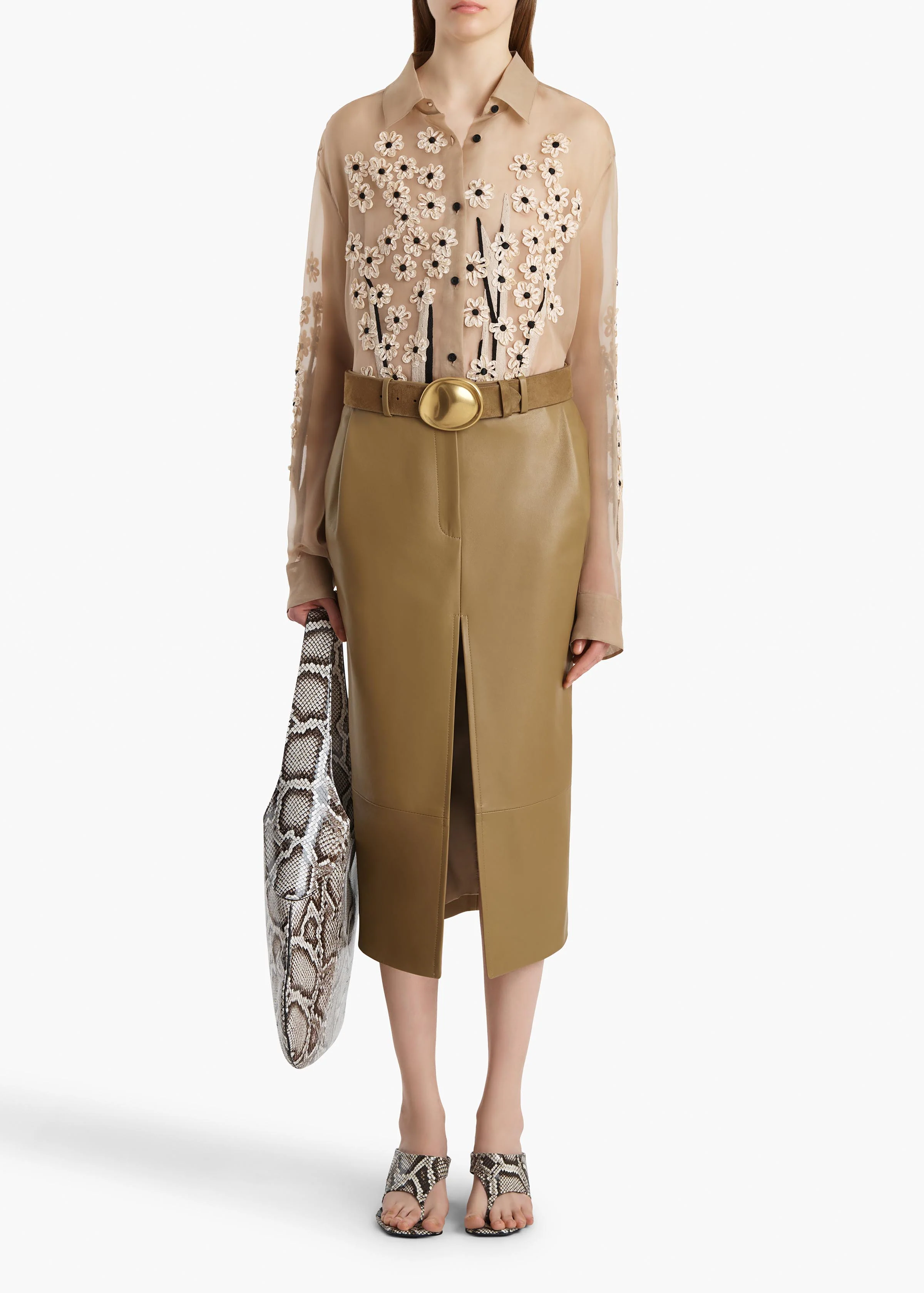 ANDEN SKIRT GOLDEN OCHRE 41851012 980 A STYLED