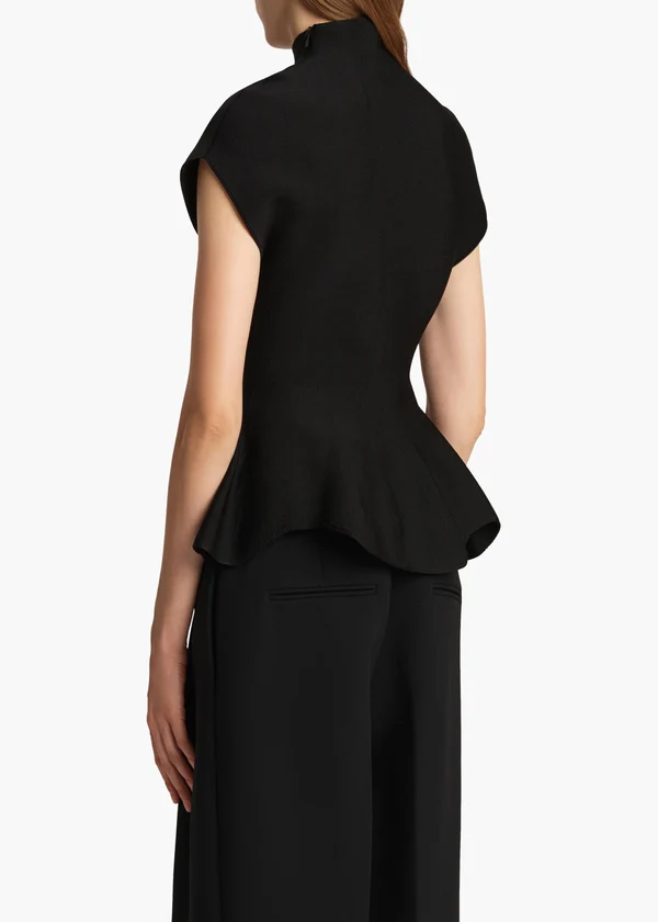 Andra Top in Black BACK VIEW