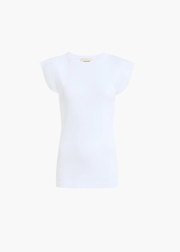 ANGEL TOP CHALK COTTON RIB 182751021 168 GHOST
