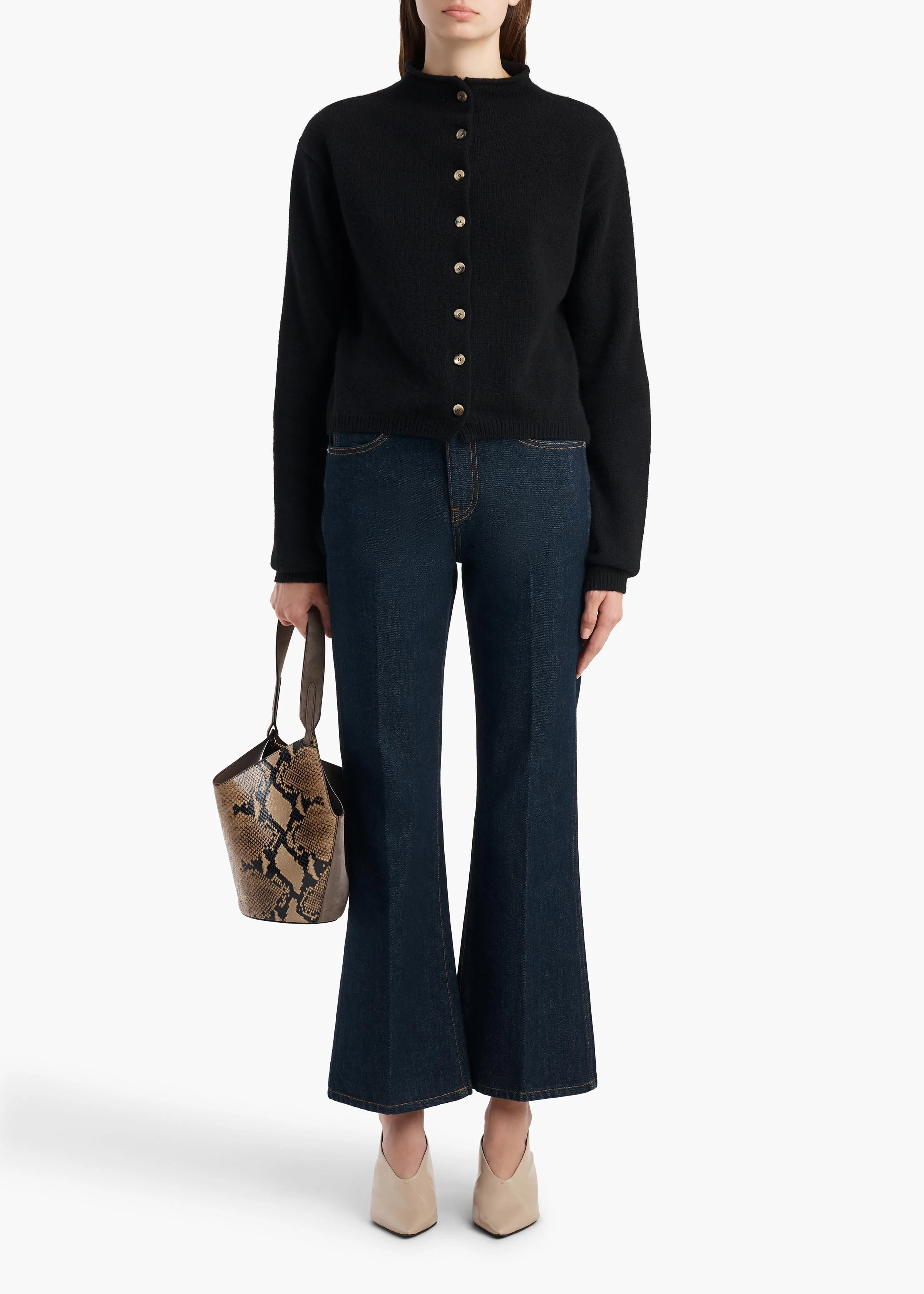 aokiboutique  - Annora Cardigan in Midnight Navy