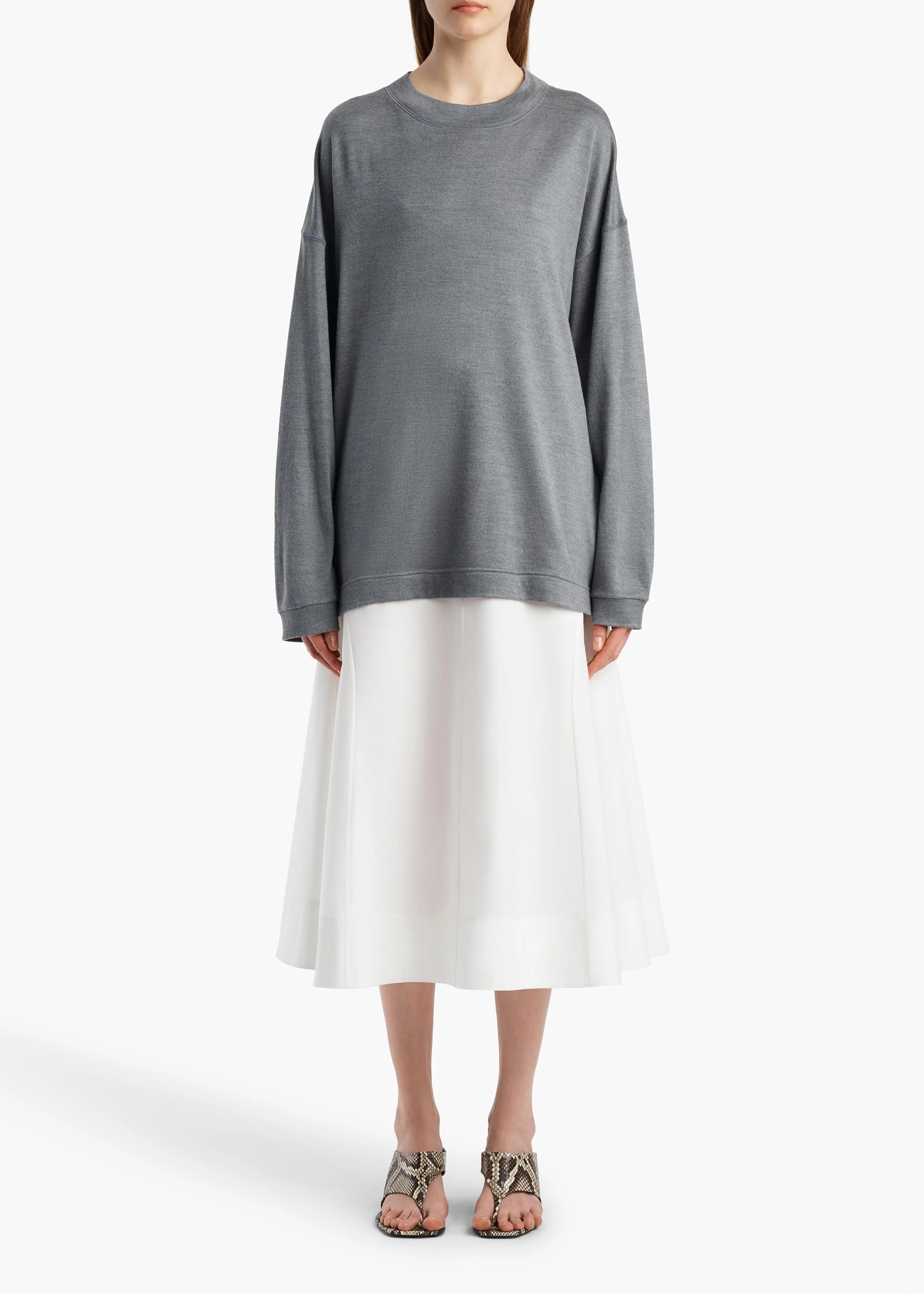 aokiboutique  - Artin Skirt in Chalk