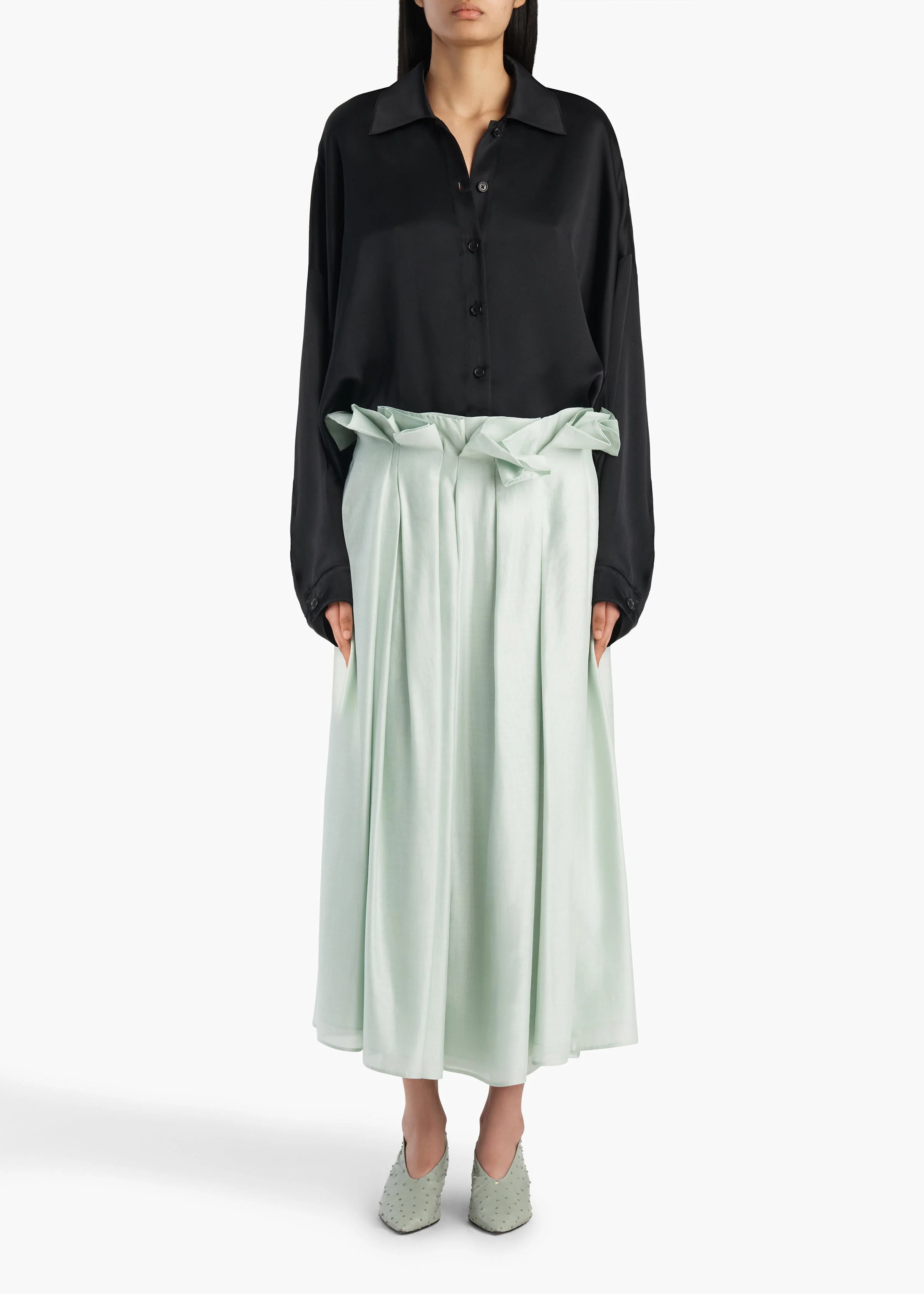 ASTRID SKIRT ICE GREEN 41894232 499 A STYLED