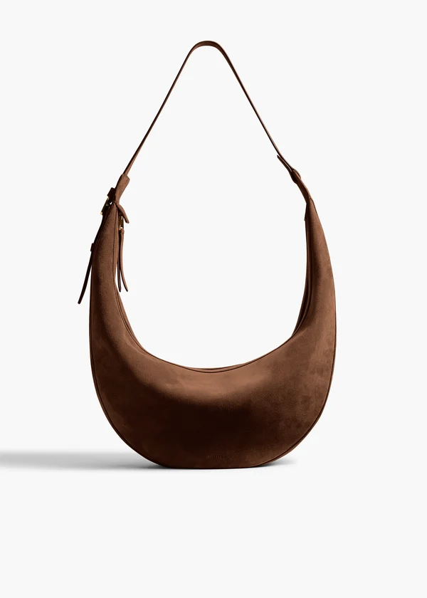 AUGUSTINA HOBO IN CEDAR SUEDE FRONT VIEW