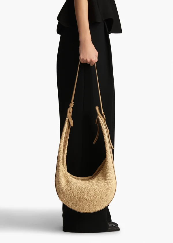 Augustina Hobo in Wheat Suede and Natural Raffia ON FIGURE 2