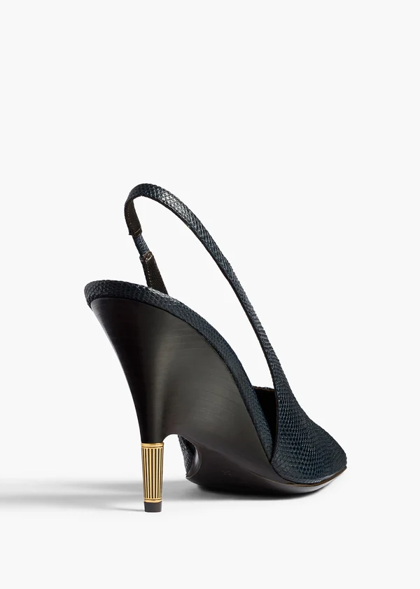 BELLA PUMP 100 MIDNIGHT NAVY LIZARD F2048 1018 358 D
