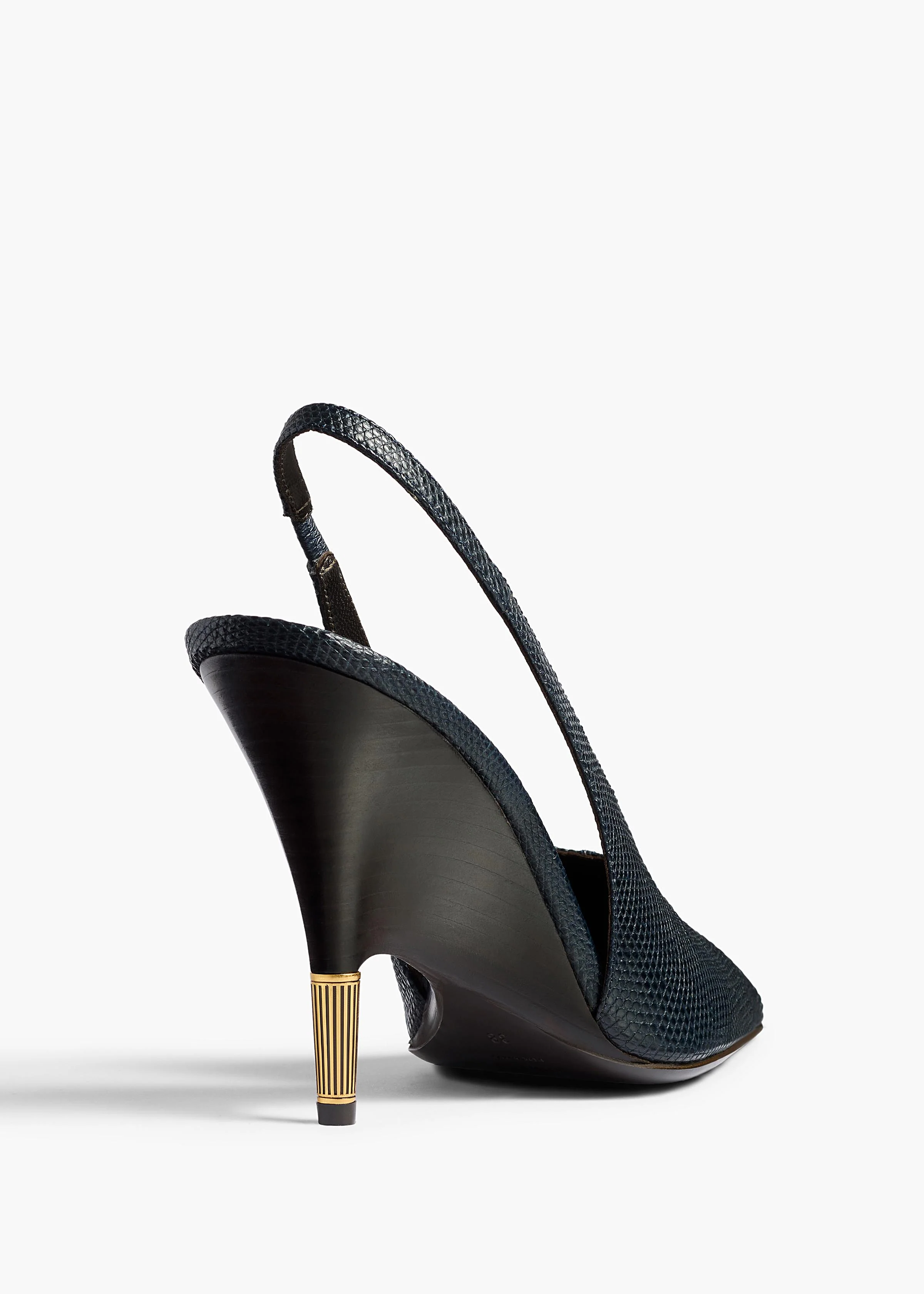 BELLA PUMP 100 MIDNIGHT NAVY LIZARD F2048 1018 358 D