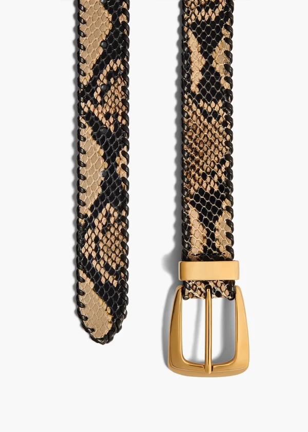 BENNY BELT W WHIPSTITCH GOLD TAUPE 10191 803 461 C