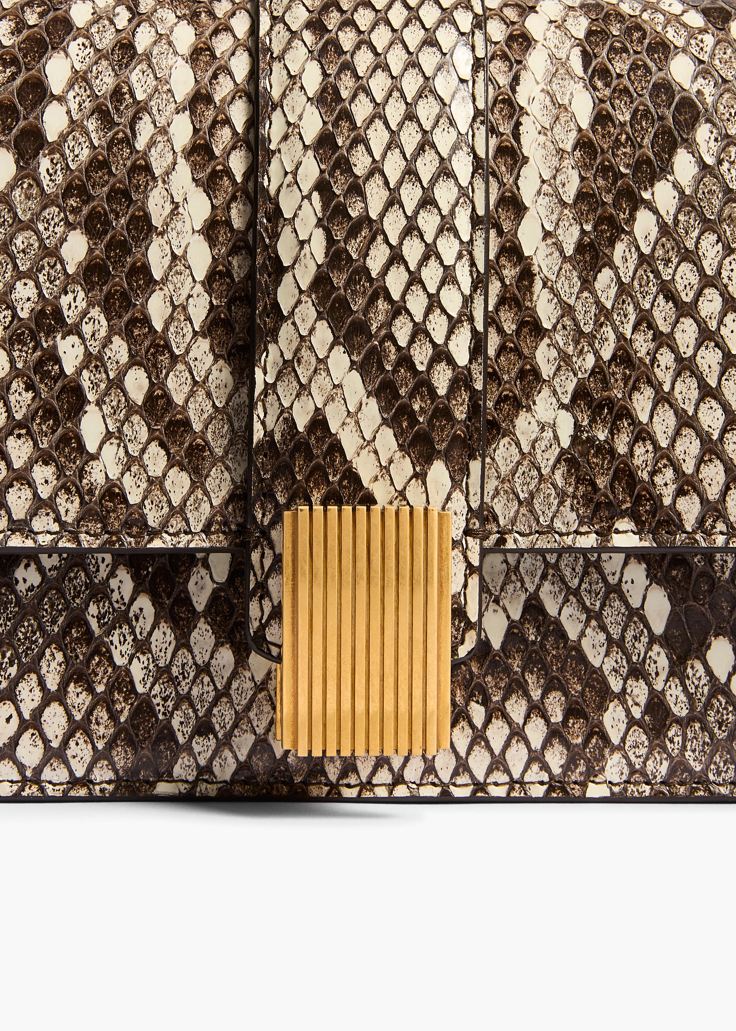 aokiboutique  - Blake Clutch in Natural Python
