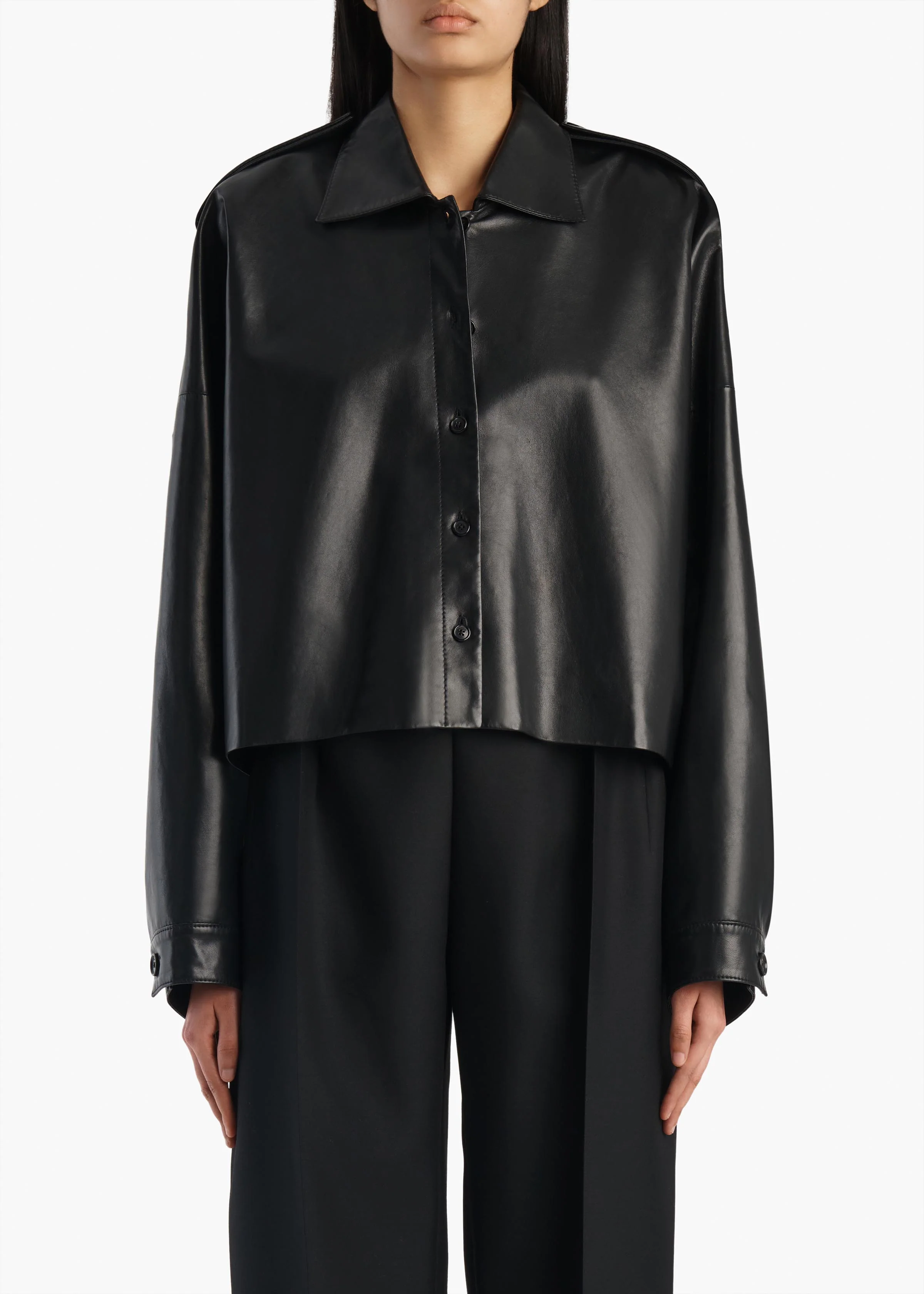 BODINE TOP BLACK LEATHER 2480887 200 B
