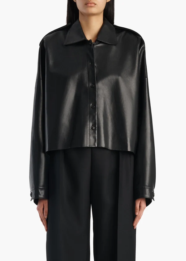 BODINE TOP BLACK LEATHER 2480887 200 B