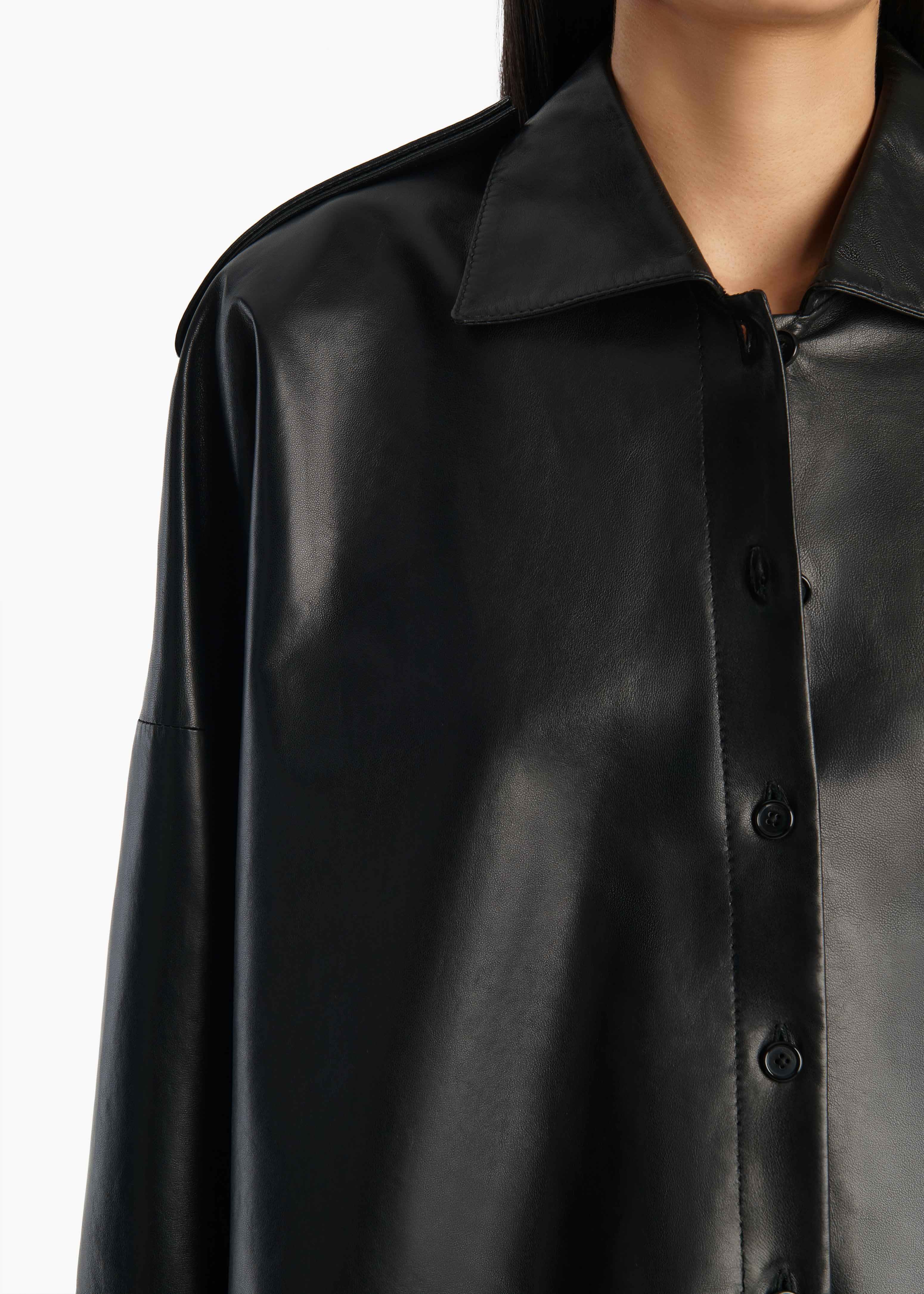 BODINE TOP BLACK LEATHER 2480887 200 D