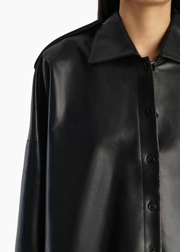 BODINE TOP BLACK LEATHER 2480887 200 D