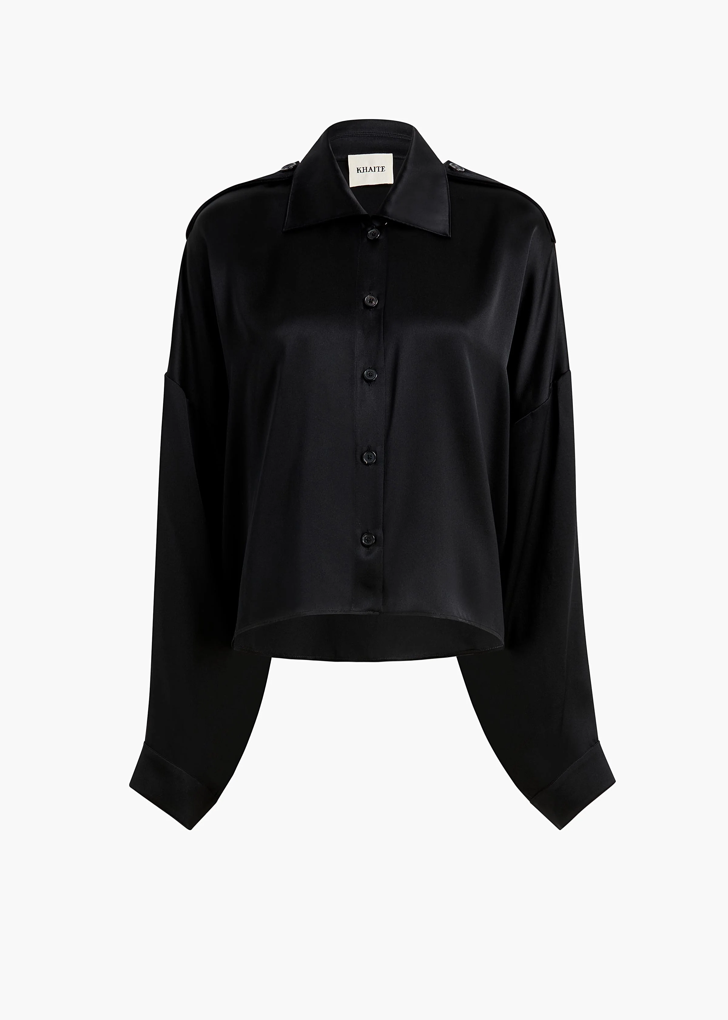 BODINE TOP BLACK SILK 24803029 200 GHOST
