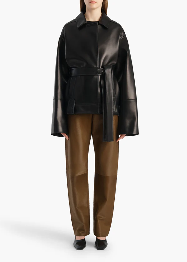 Callum Pant in Almond Haircalf