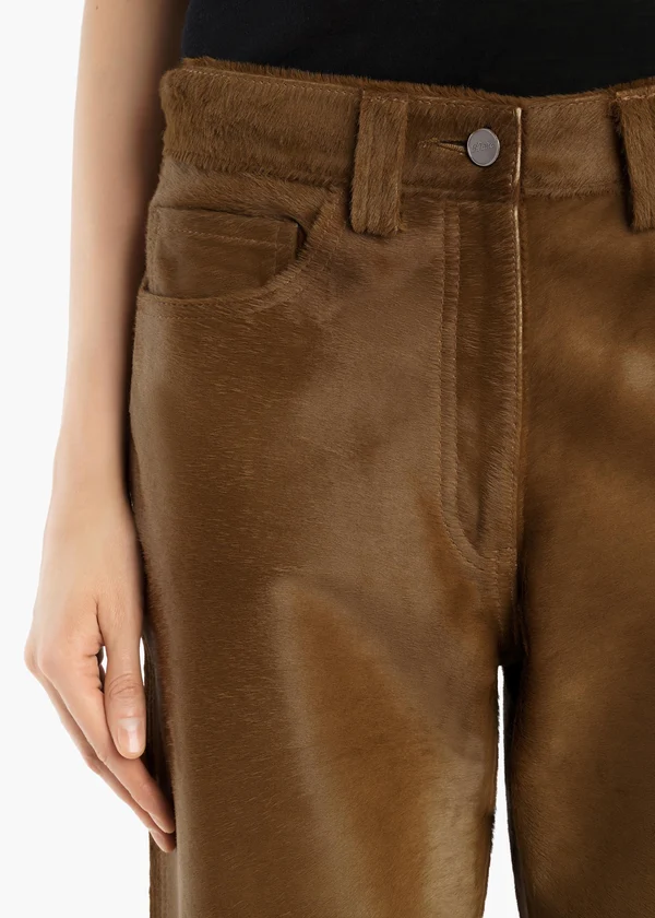 Callum Pant in Almond Haircalf
