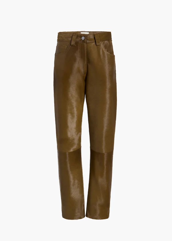 Callum Pant in Almond Haircalf