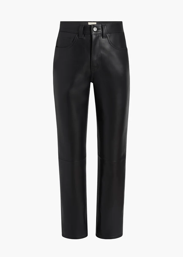 Callum Pant in Black Leather