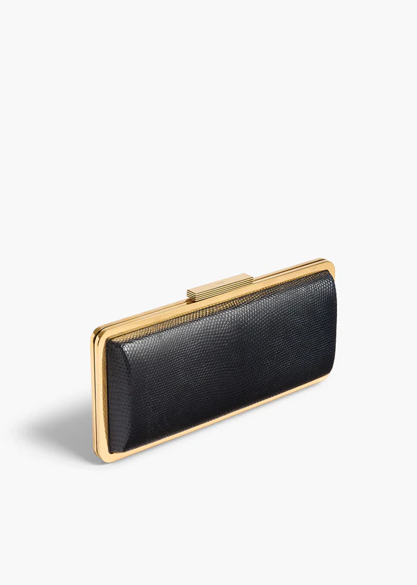 CASEY MINAUDIERE MIDNIGHT NAVY LIZARD H4019 1018 358 B