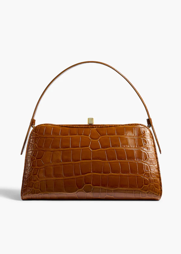 CATE HANDBAG DARK HONEY ALLIGATOR H2039 929 888 A