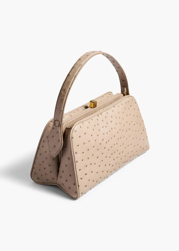 Cate Bag in Mink Ostrich