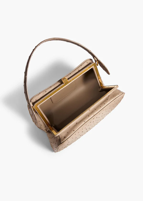 Cate Bag in Mink Ostrich
