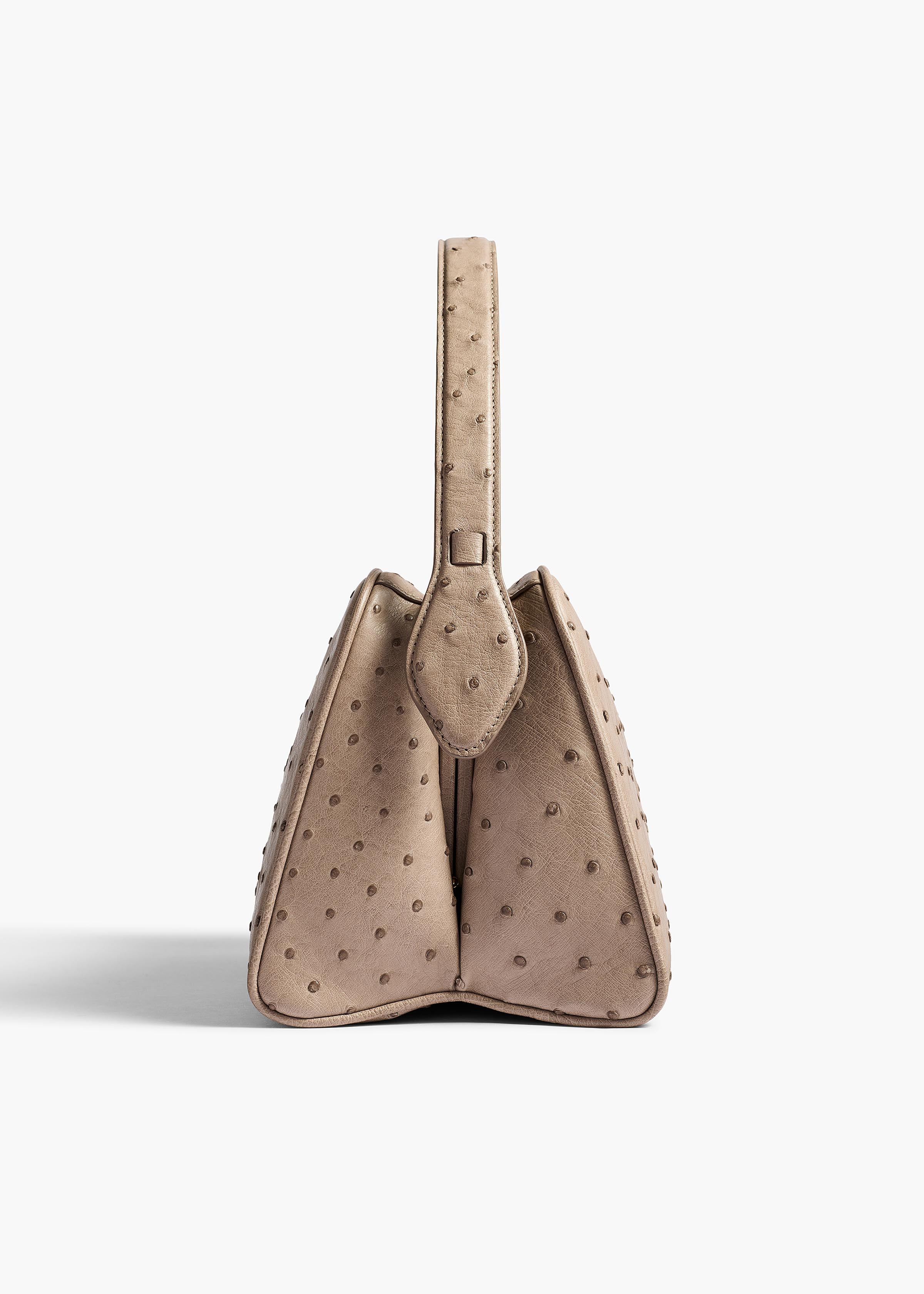 aokiboutique - Cate Bag in Mink Ostrich