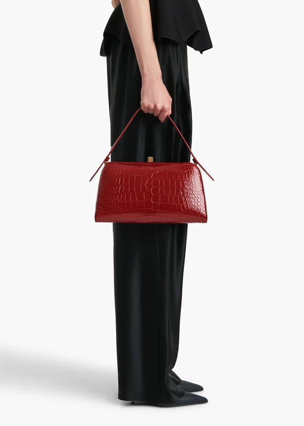 CATE HANDBAG RUBY ALLIGATOR H2039 929 526 E