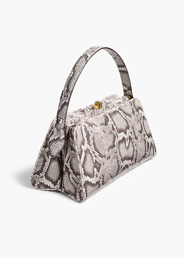 Cate Bag in Natural Python Leather BACK VIEW