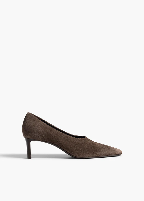 Cecilia Pump in Sable Suede