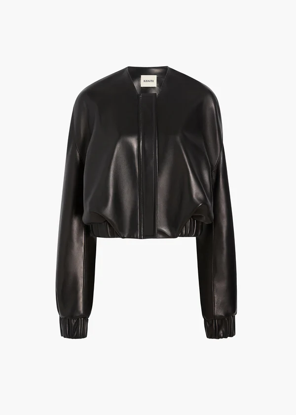CORDAN JACKET BLACK LEATHER 62411012 200 GHOST